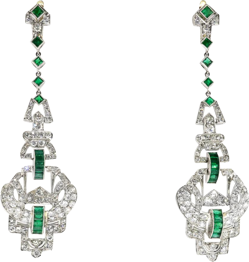 Emerald Png Download Image - Earrings Clipart (888x888), Png Download