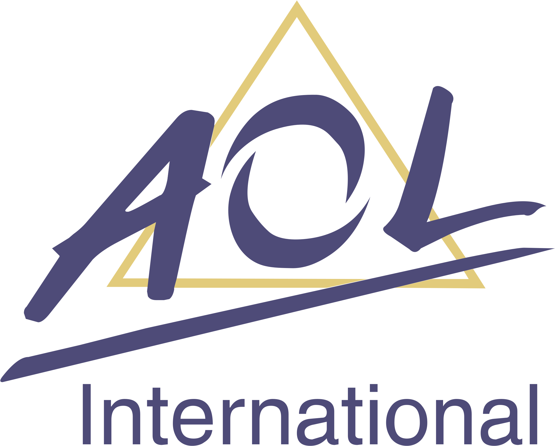 Aol International Logo Png Transparent - Graphic Design Clipart (2331x1877), Png Download