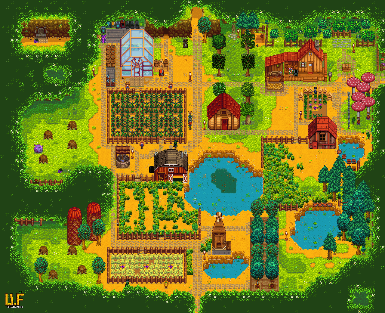 Got Super Lucky With The Position Of - Stardew Valley Forest Farm