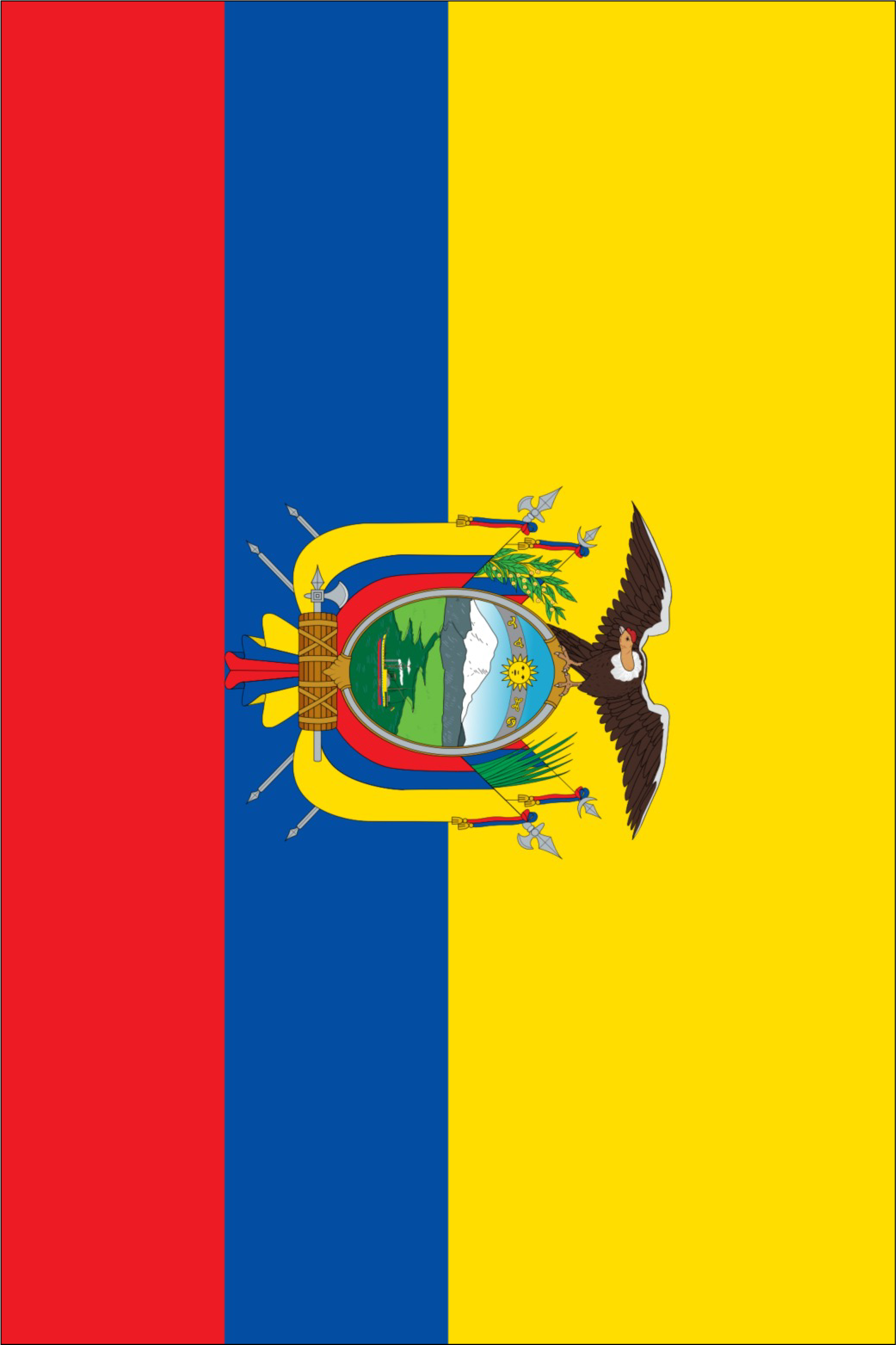 Ecuador Flag - Ecuador Flag Printable Clipart (2480x3508), Png Download