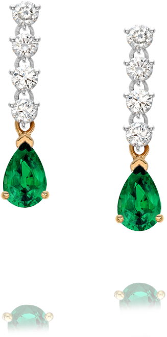 Emerald Transparent Image - Emerald Earring Design Clipart (700x700), Png Download