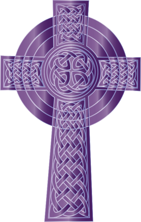 Medium Image - Purple Celtic Cross Clipart - Png Download (493x778), Png Download