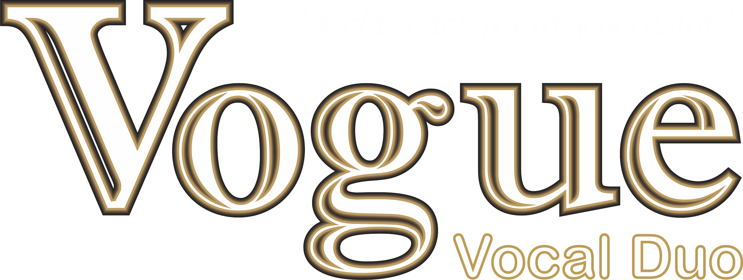 Vogue Vocal Png Logo - Gold Vogue Png Clipart (2590x976), Png Download