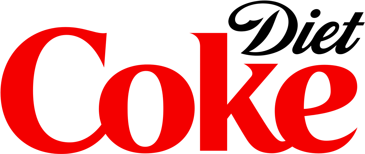 Diet Coke Logo - Diet Coke Clipart (1280x554), Png Download