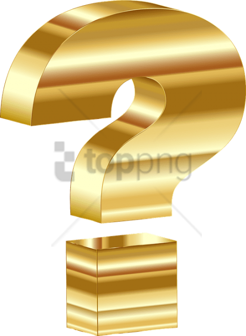 Free Png 3d Question Mark Png Png Image With Transparent - Question Mark Gold Png Clipart (480x655), Png Download