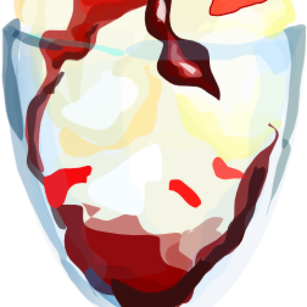 Sundae Clipart Strawberry Clip Art At Clker Vector - Ice Cream Sundae Clipart - Png Download (1024x1024), Png Download