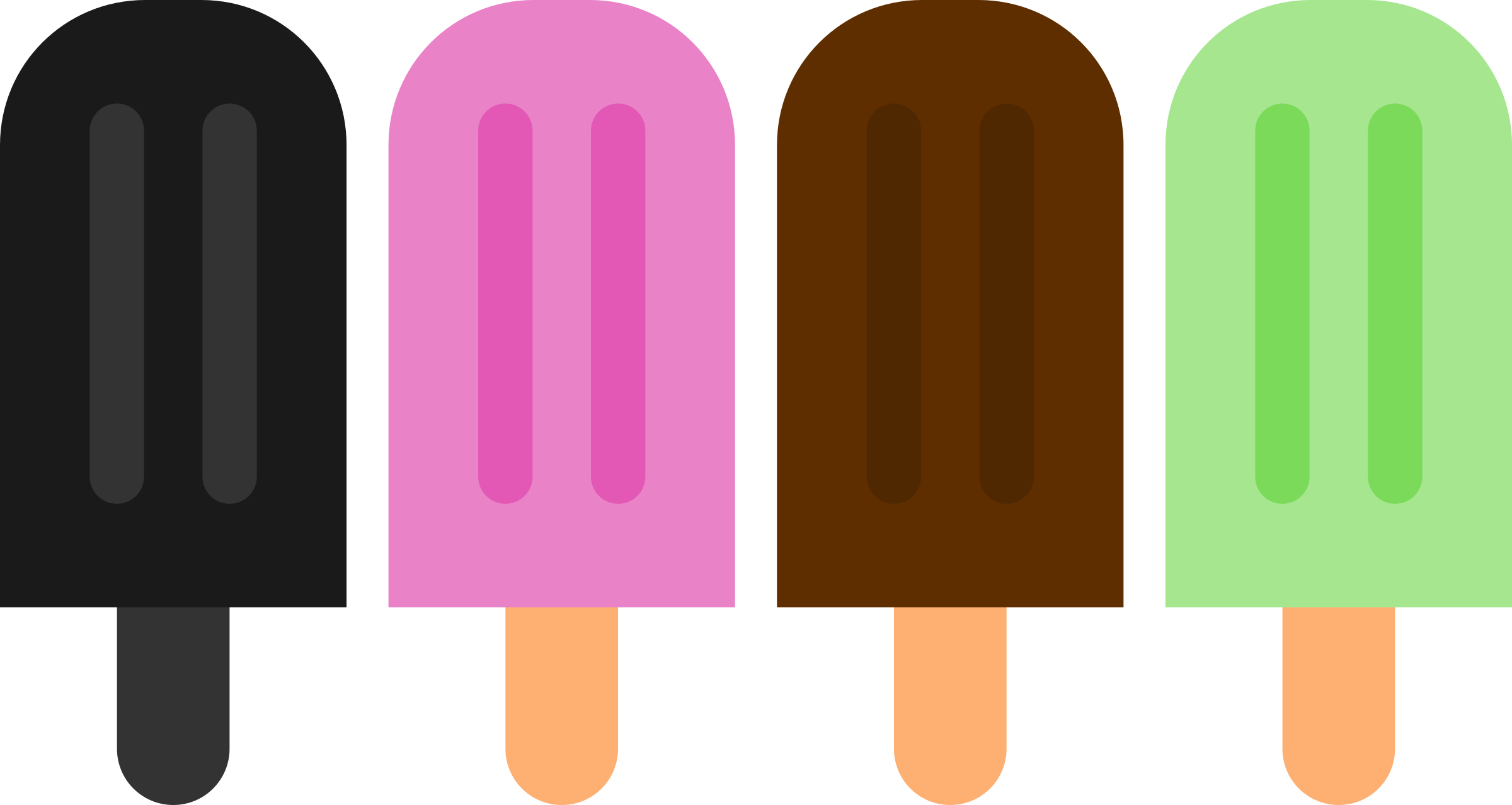 View large size Minimalist Popsicle Vector Icons Png - Ice Cream Popsicle C...