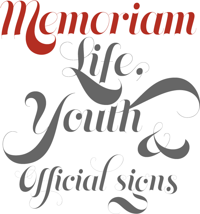 Myfonts Rising Stars May Memoriam Sample - Script Magazine Font Clipart (680x699), Png Download
