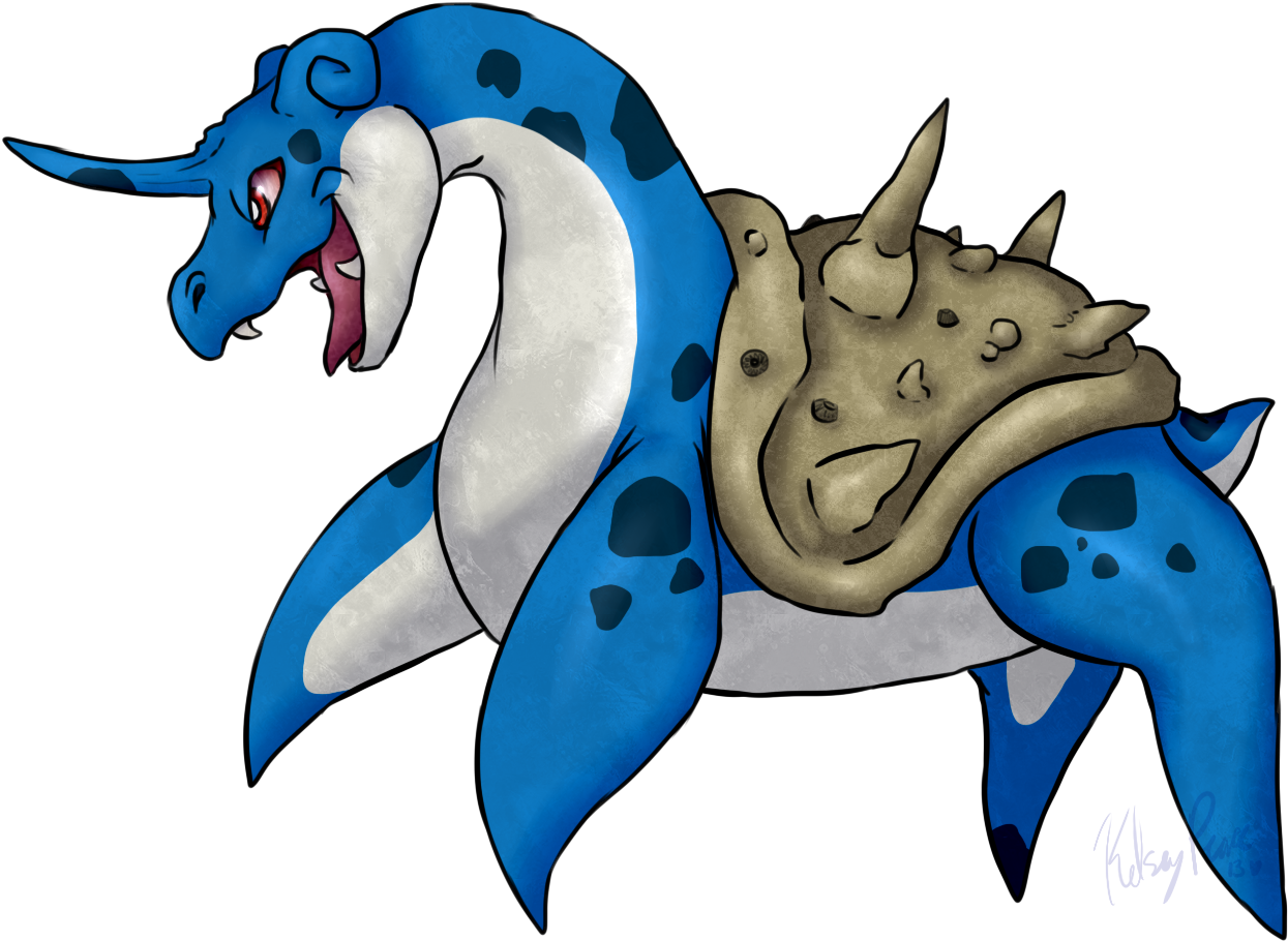 Lapras - Cartoon Clipart (1289x972), Png Download
