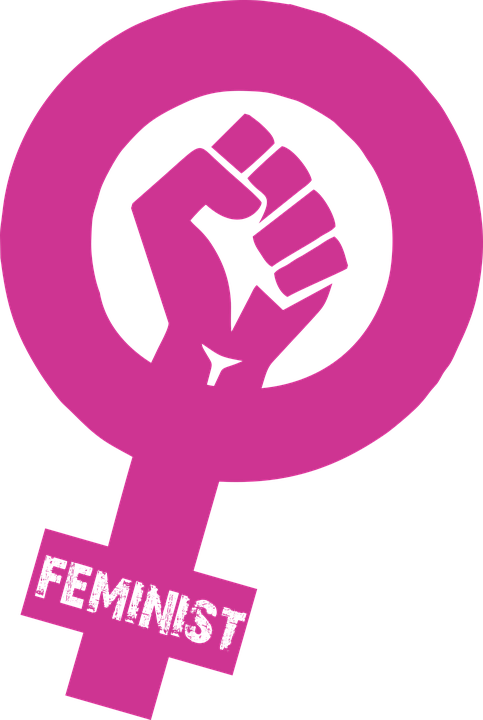 Feminist Feminism Woman's Rights Slogan Female - Feminist Png Clipart (483x720), Png Download