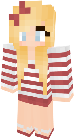 Aakaabpng - Minecraft Blonde Girl Skins Clipart (640x640), Png Download