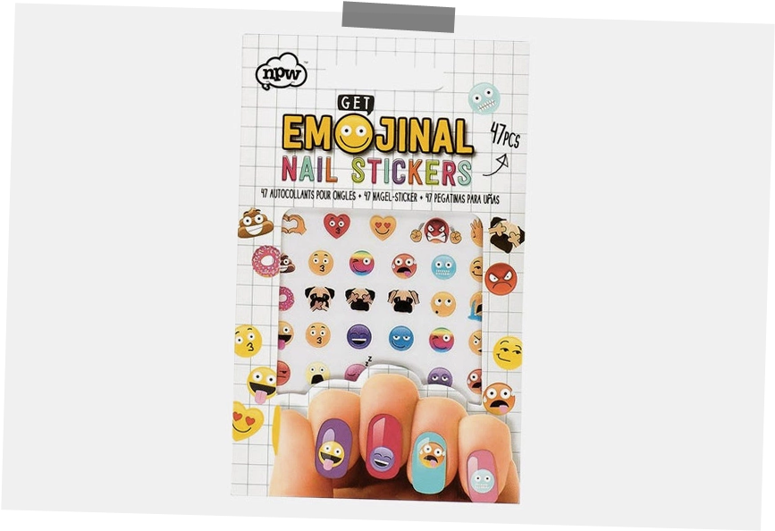 Emoji-nail - Tırnak Stickerı Clipart (1026x602), Png Download