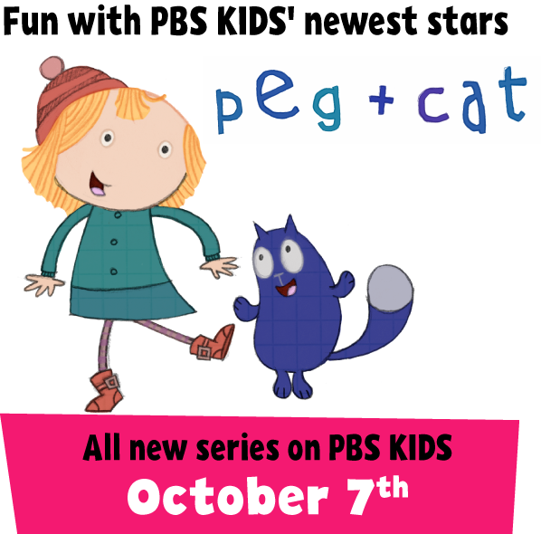 Pegcat - Pbs Kids Cat Clipart (598x590), Png Download