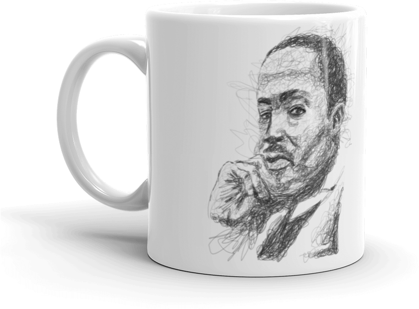 Martin Luther King Jr - Mug Clipart (1000x1000), Png Download