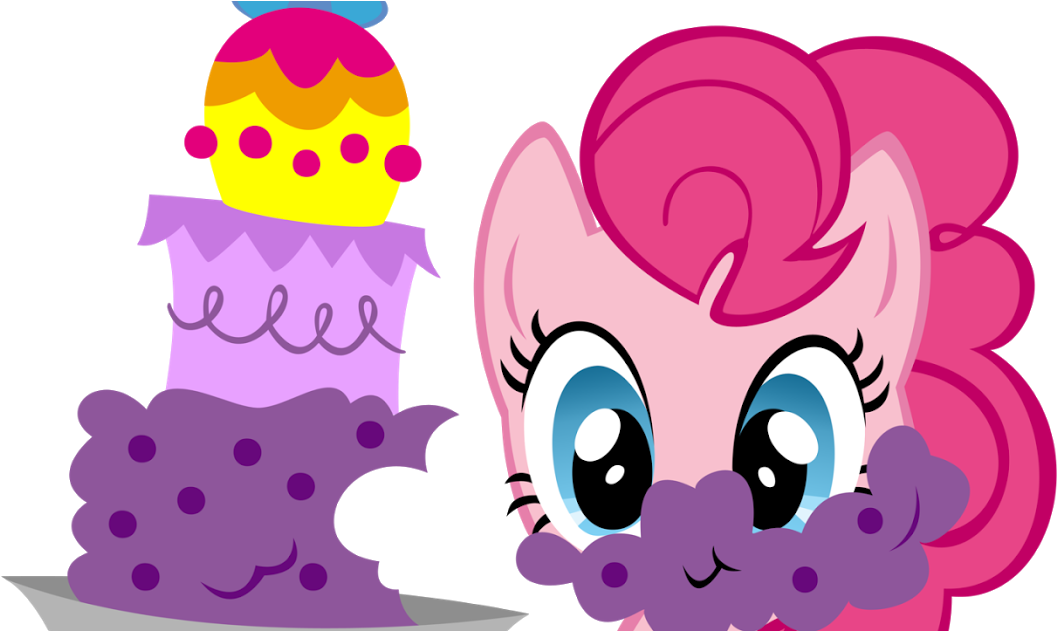 Pinkie Pie With Cake Clipart (1200x630), Png Download