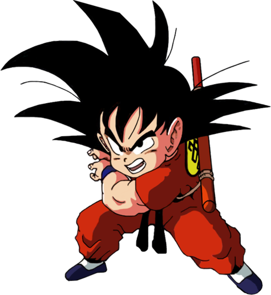 Kid Goku - Dragon Ball Kid Goku Clipart (550x600), Png Download