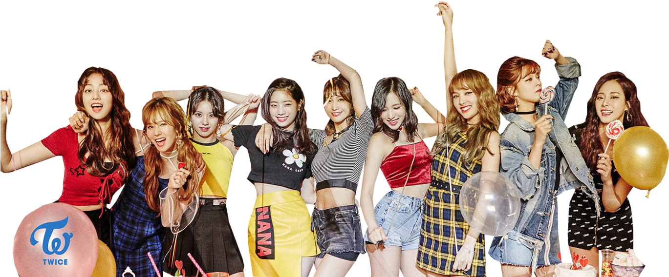 Twice Png - Twice Likey Group Clipart (1368x583), Png Download