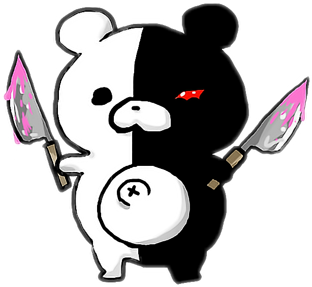#danganronpa #monokuma - Cartoon Clipart (614x564), Png Download