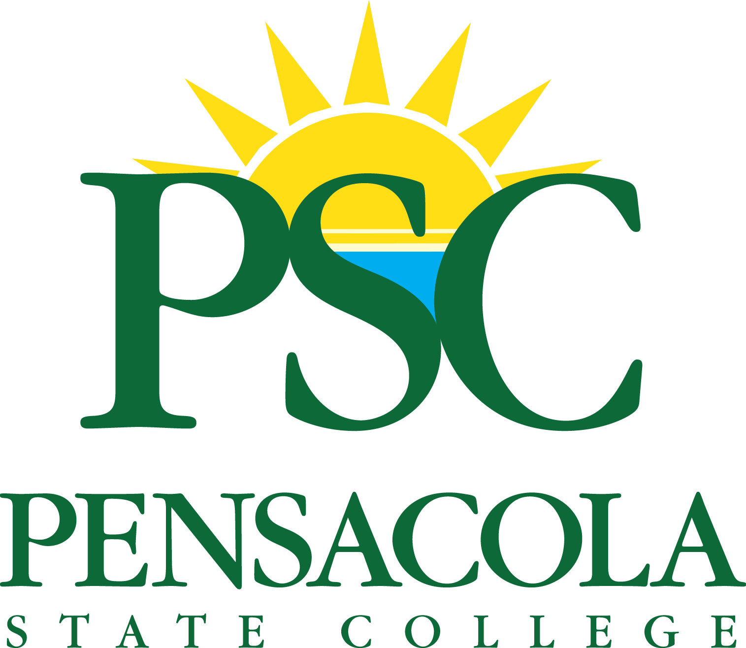 Decorative Image Of Psc Vertlogo2 Cmyk Yl7tlf , Branding - Pensacola State College Logo Clipart (1515x1316), Png Download