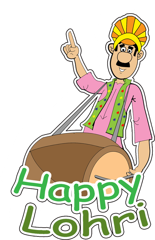Happy Lohri Png - Cartoon Clipart (657x891), Png Download