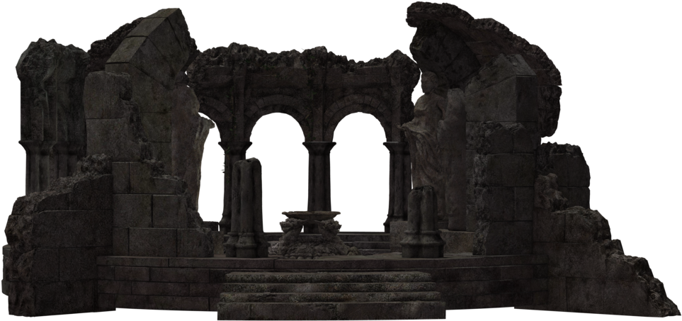 Ruins Transparent Image - Ruins Clipart (1024x645), Png Download