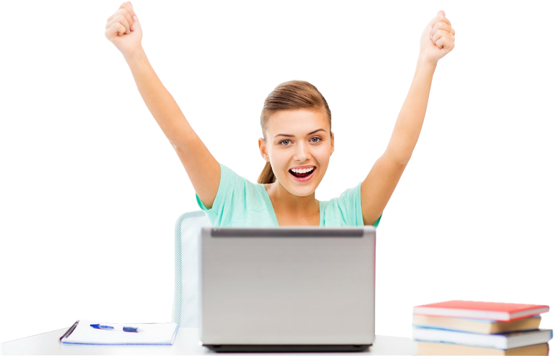 Business Woman Happy Png Clipart (800x510), Png Download