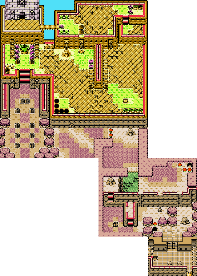 Games - Zelda Oracle Of Seasons Map Clipart (640x896), Png Download