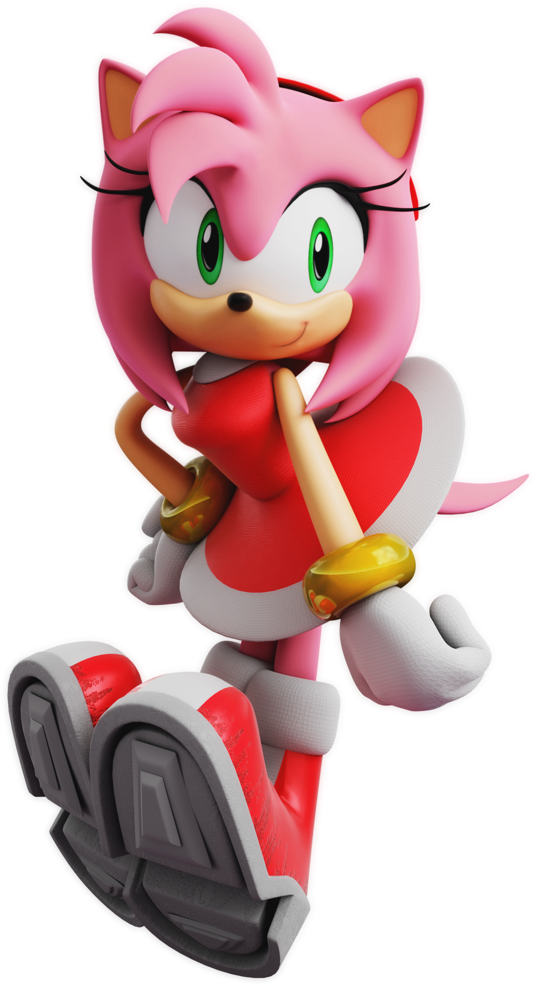 Sonic Adventure Amy Rose Cartoon Figurine Toy Product - Sonic Amy Rose Fanart Clipart (670x1200), Png Download