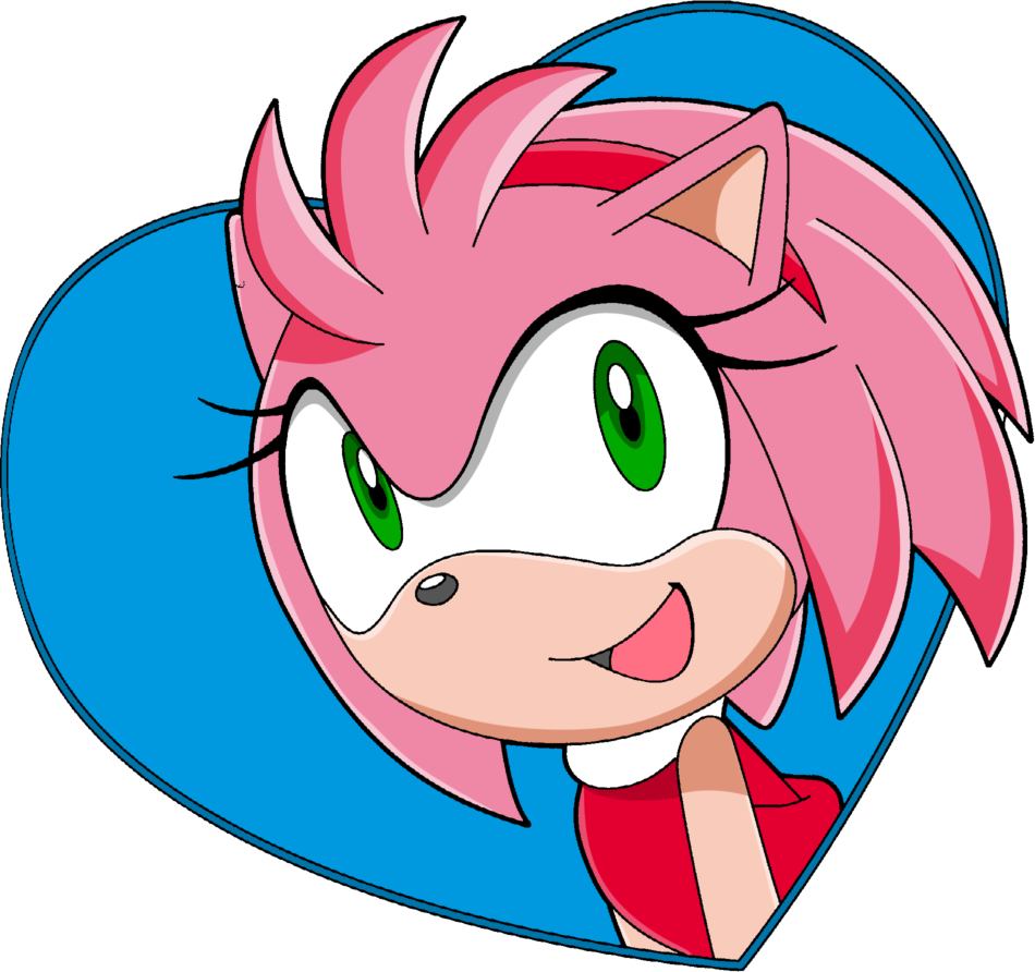 Photo Amy Sonicx Heart - Amy Rose Sonic X Clipart (950x892), Png Download