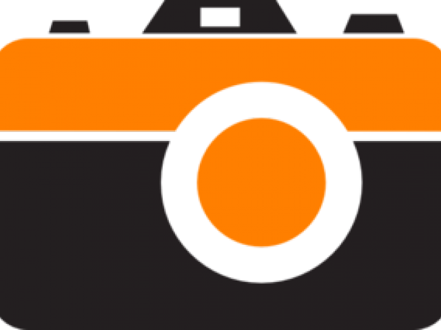 Photo Camera Clipart Camara - Orange Camera Clipart - Png Download (640x480), Png Download