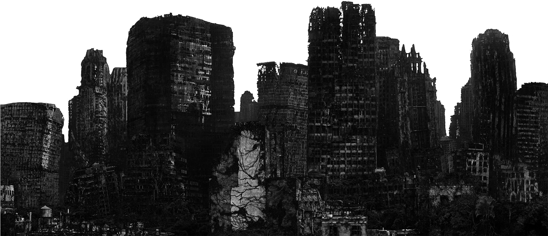 City Image - Apocalypse Haunted City Background Clipart (1920x1080), Png Download