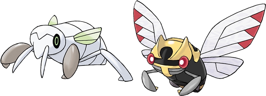 You Might See Some Visual Similarities Between Ninjask - Schedninja Pokemon Clipart (862x431), Png Download