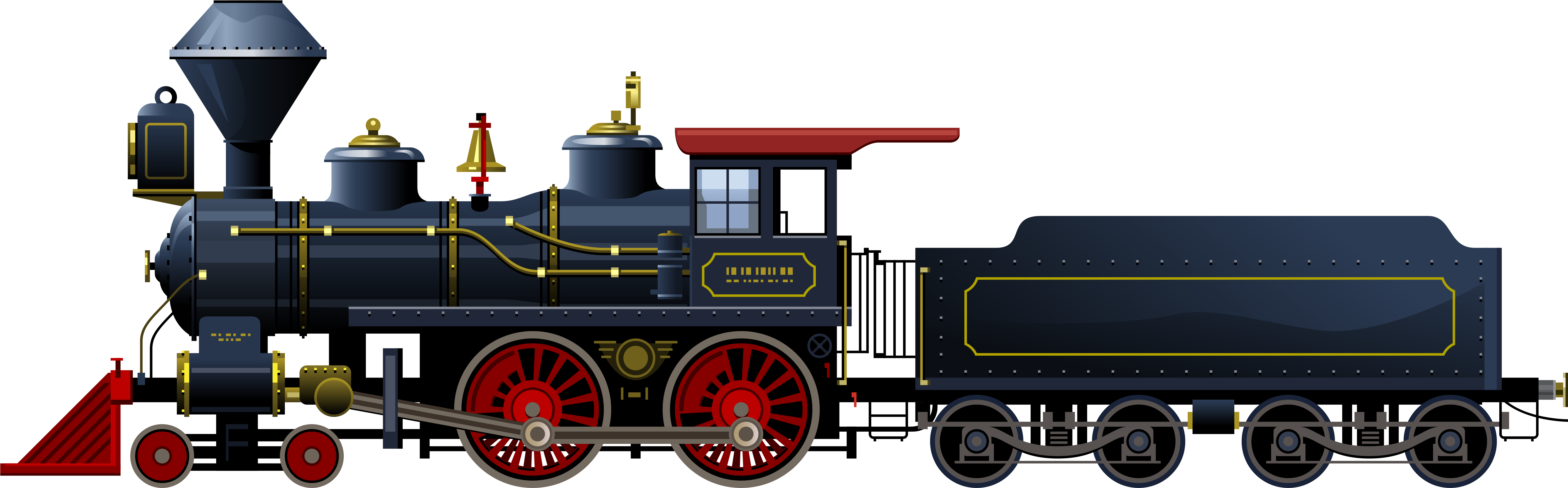 Clip Art Royalty Free Stock Collection Of Png High - Locomotive Clipart Png Transparent Png (6234x2096), Png Download