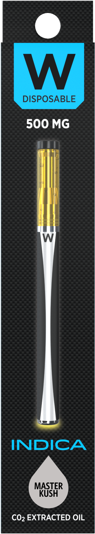 Master Kush Indica 500mg Disposable Vaporizer By W - Writing Implement Clipart (2000x2000), Png Download