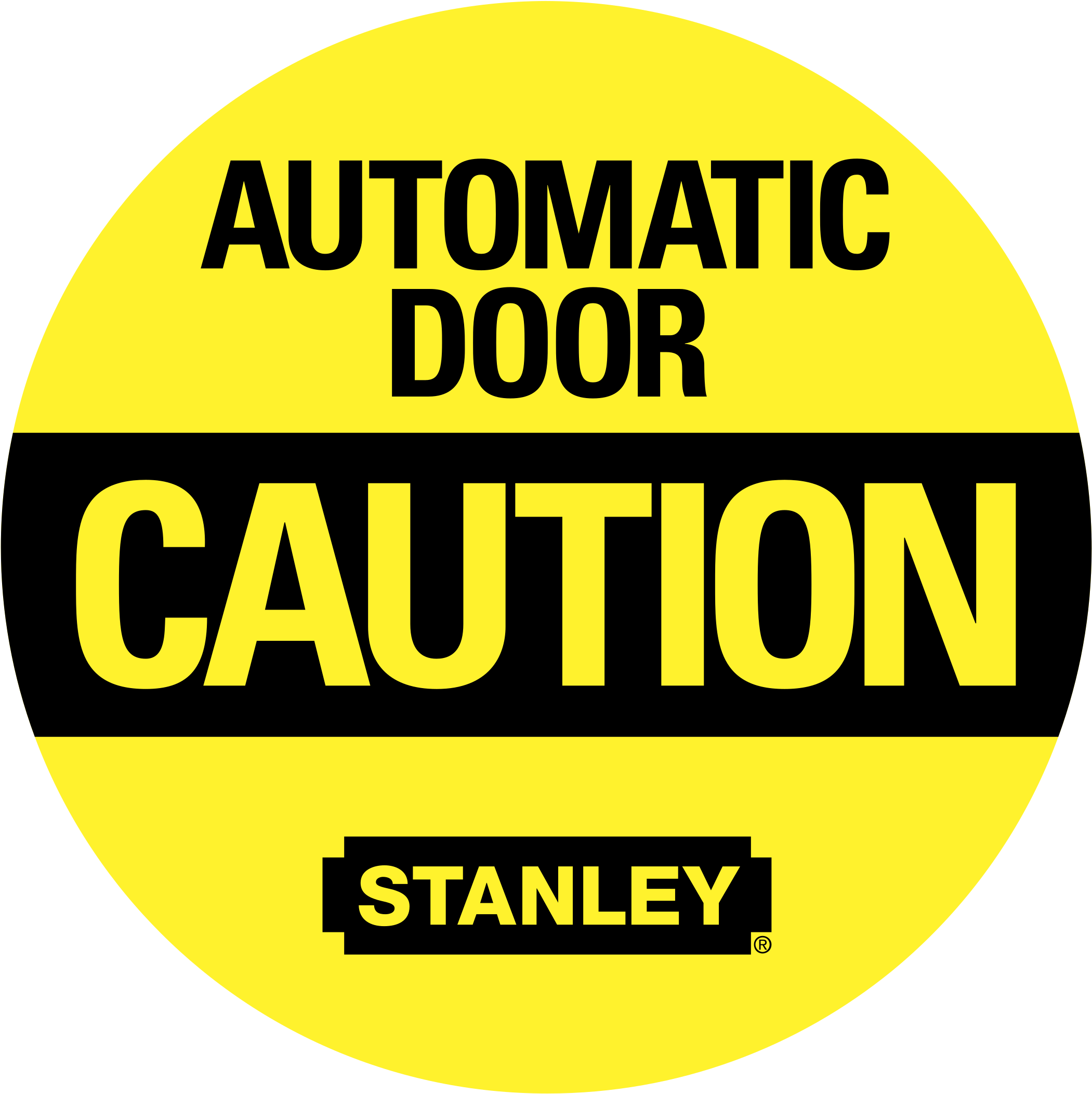 Automatic Door Caution 01 Logo Png Transparent - Automatic Door Logo Clipart (2400x2400), Png Download
