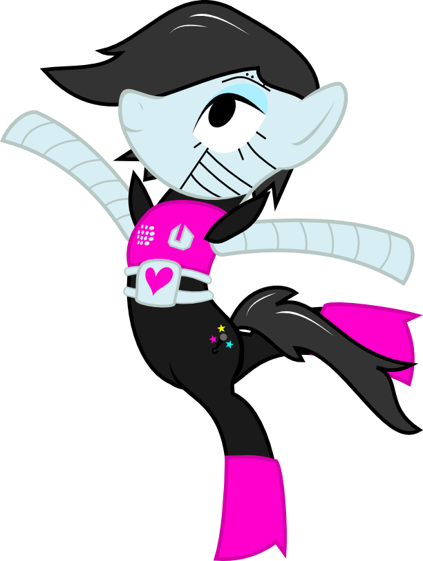 Derjuin, Mettaton, Ponified, Safe, Solo, Undertale - My Little Undertale Mettaton Clipart (612x811), Png Download