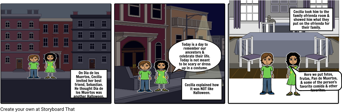 Dia De Los Muertos - Cartoon Clipart (1164x385), Png Download