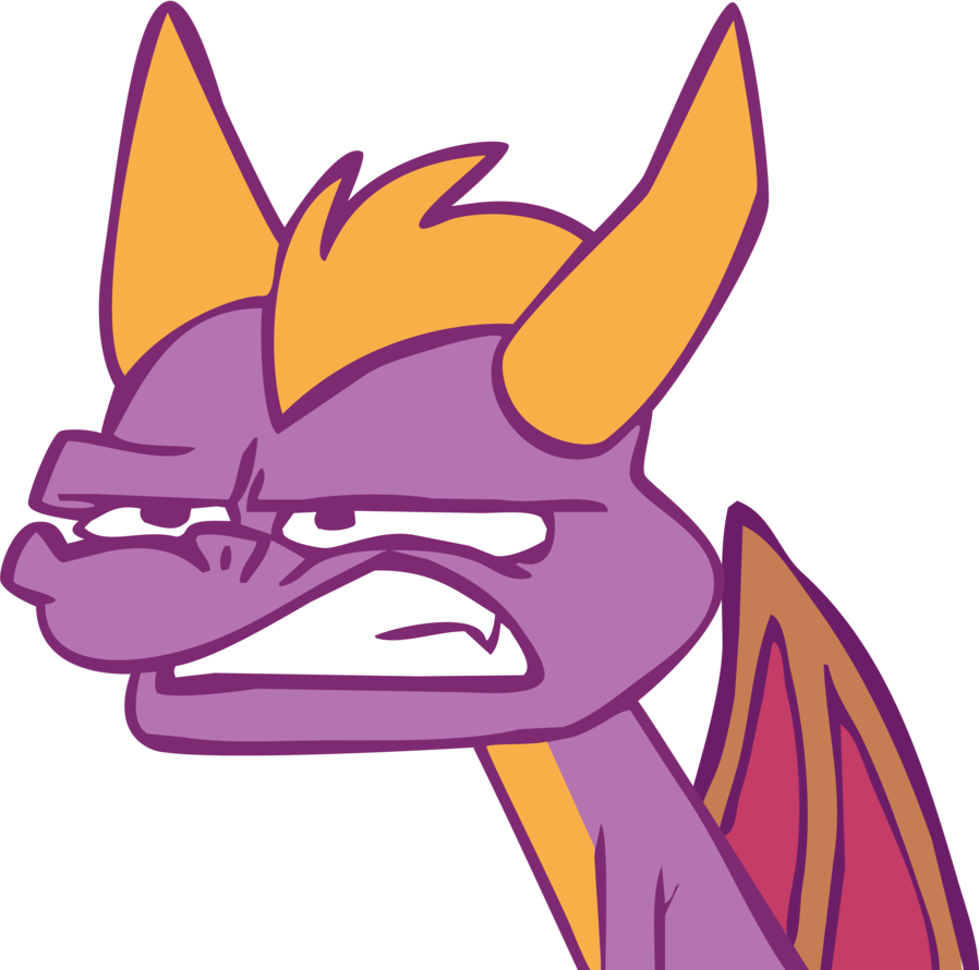 Really Lazy Spyro Vector By Danspy1994-d613you[1] - Angry Spyro Clipart (898x890), Png Download