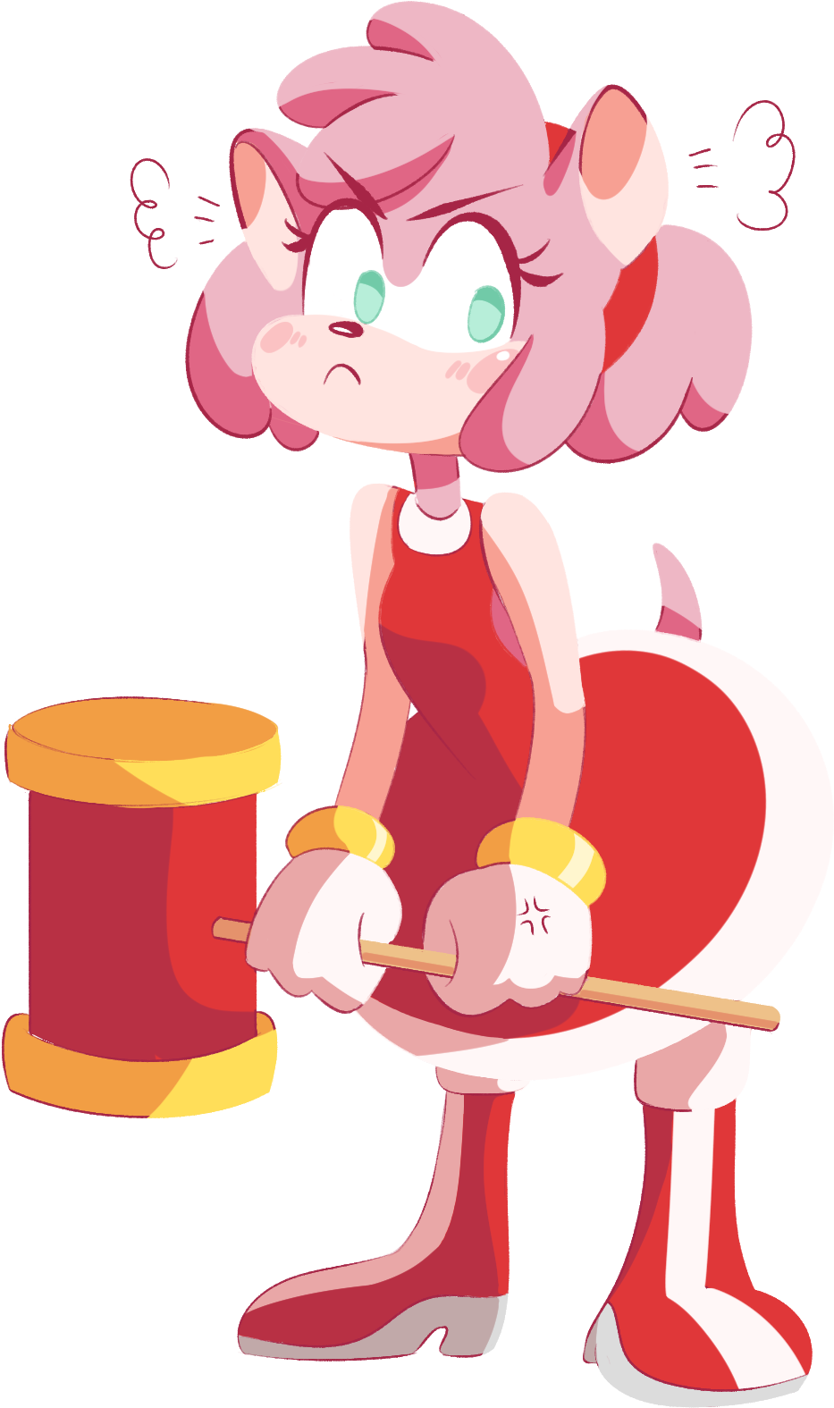 Amy Rose Is Here - Amy Rose Aesthetic Clipart (1043x1775), Png Download