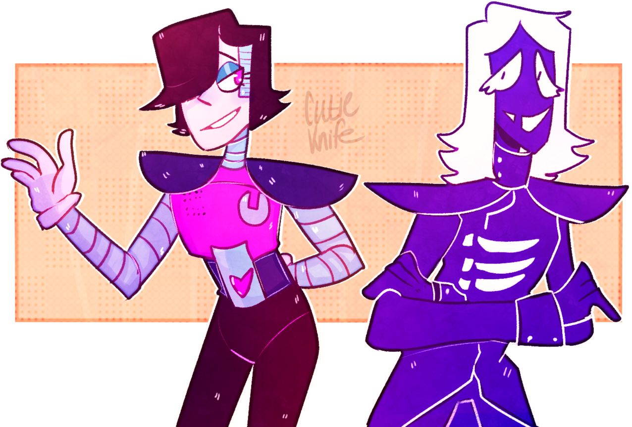 Mettaton And Rouxls Kaard Clipart (1280x900), Png Download