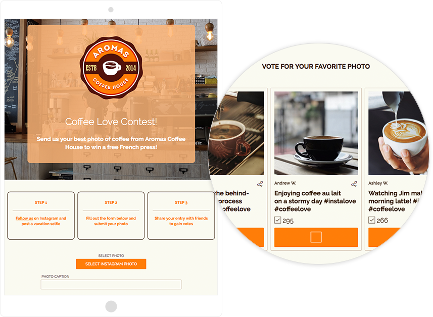Instagram Photo Voting Contest - Doppio Clipart (857x628), Png Download