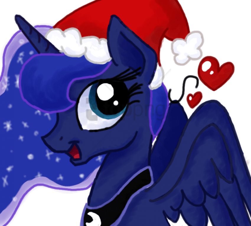 Free Png Download My Little Pony Christmas Luna Png - My Little Pony Christmas Luna Clipart (850x767), Png Download