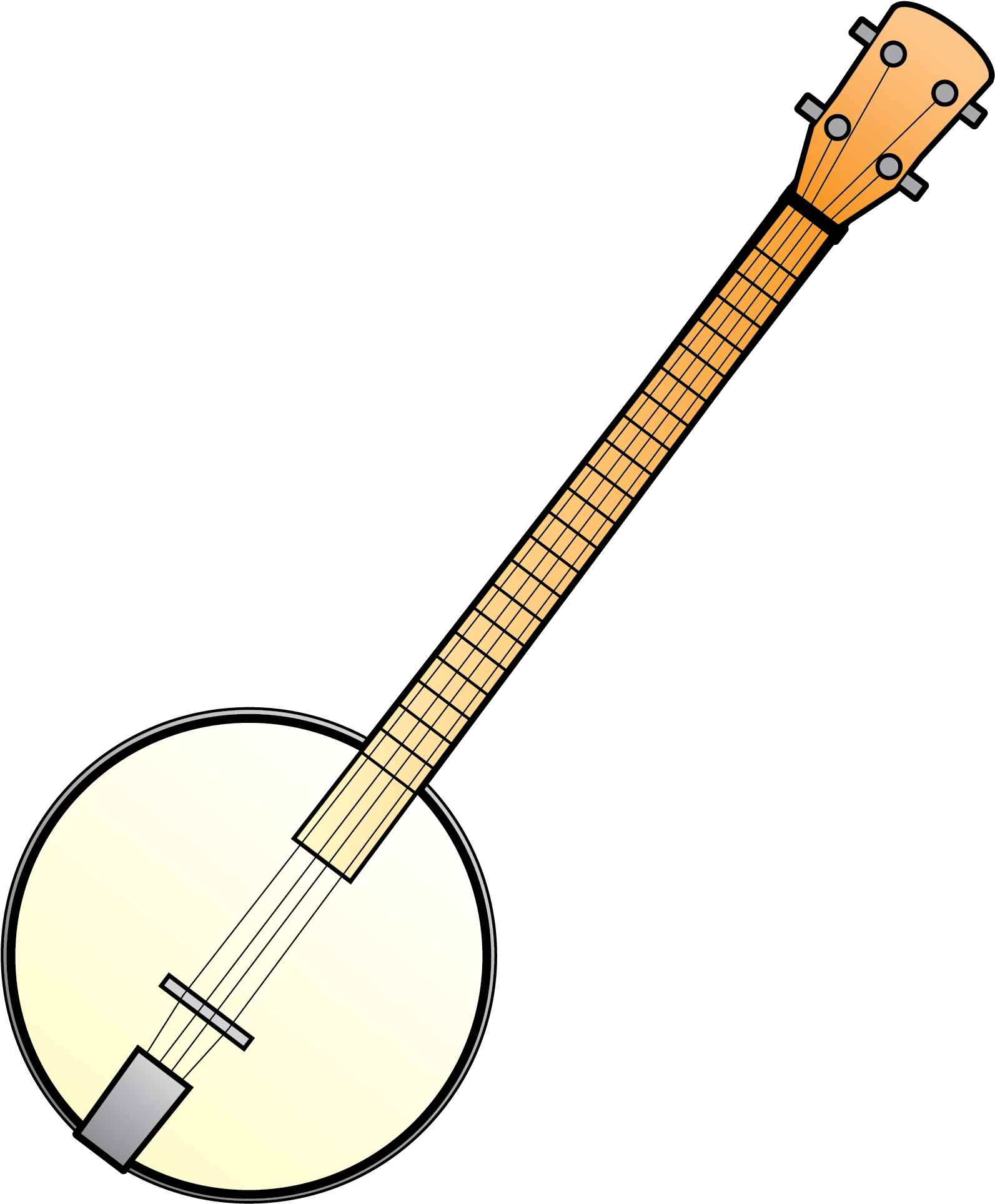 Banjo New Orleans Vector Clip Art - Indian Musical Instruments - Png Download (2103x2293), Png Download