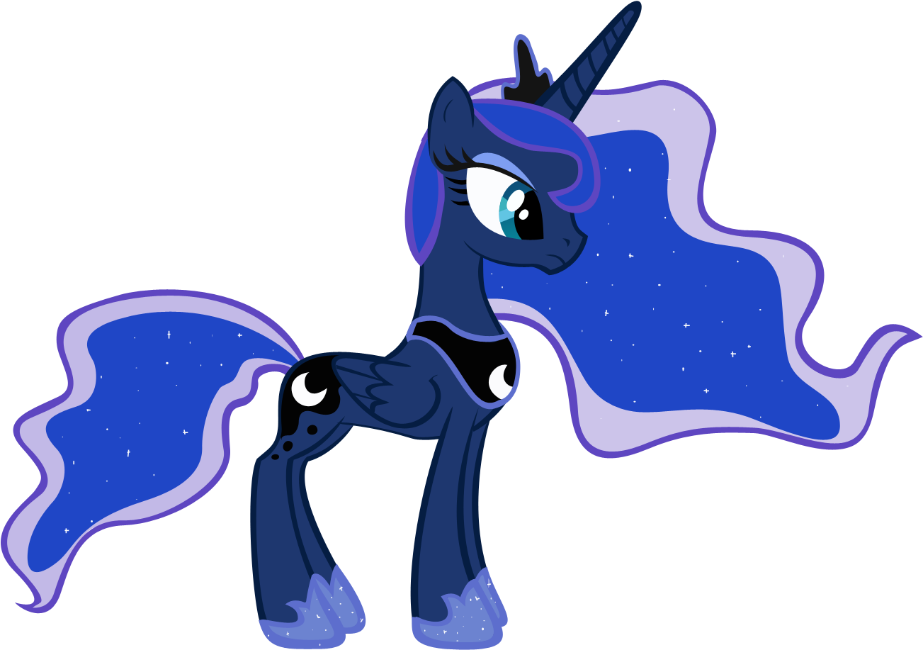 Post 16552 0 80901800 1377602739 Thumb - My Little Pony Princess Luna Mane Clipart (1451x1042), Png Download