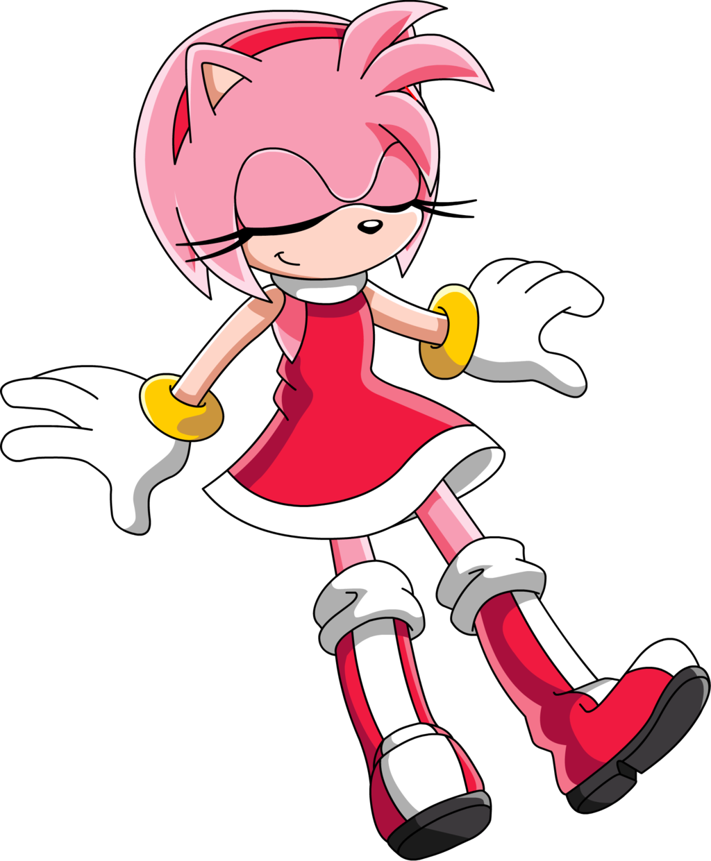 Image Amy Rose Daydreaming - Amy Rose Clipart (1024x1241), Png Download