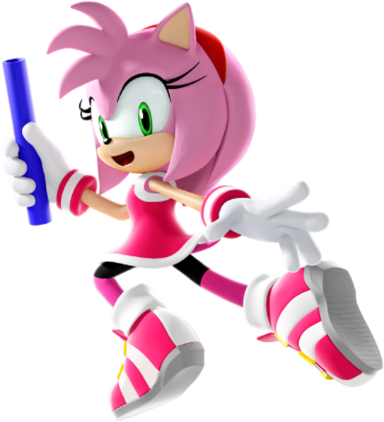 Sonic The Hedgehog - Amy The Hedgehog Olympic Transparent Clipart (600x600), Png Download