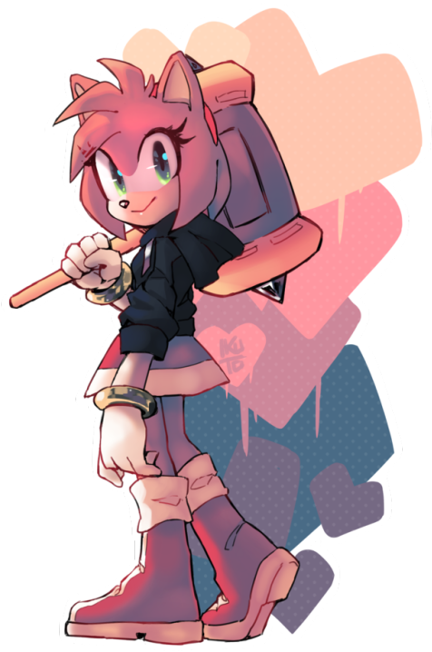 Sonic The Hedgehog, Silver The Hedgehog, Shadow The - Amy Rose Madoka Clipart (500x731), Png Download