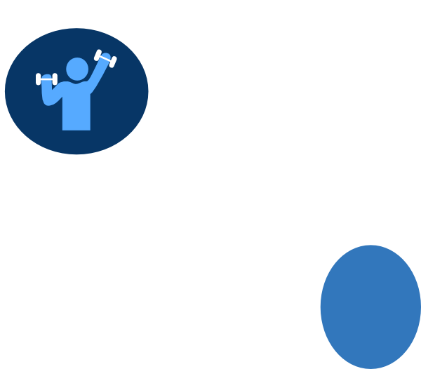 Blue Workout Man Svg Clip Arts 600 X 526 Px - Png Download (600x526), Png Download