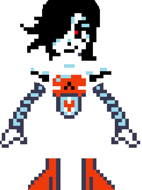 Overworld Mockup Generator - Mettaton Sprite Clipart (486x648), Png Download