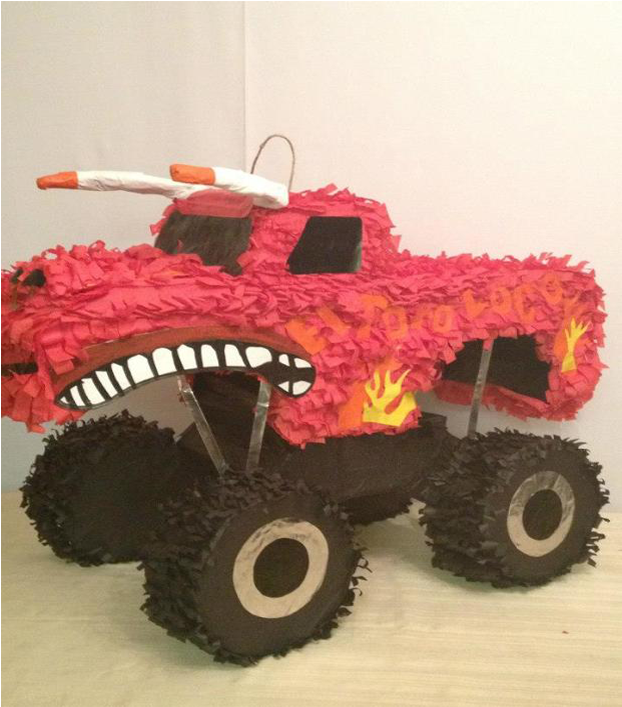 Monster Truck Pinata In Houston - Monster Truck Clipart (1000x750), Png Download